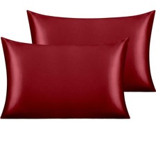 Luxury Satin Pillowcase for Hair - Travel 12X16 Inches Satin Pillowcase wit...