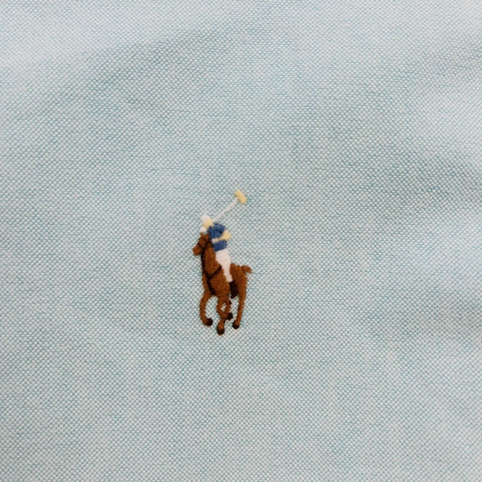 Polo Ralph Lauren Shirt Mens 2XB Blue Button Down Long Sleeve Classic Pony Logo - Image 2 of 4