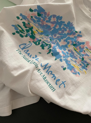 #ad Vintage 90#x27;s Monet Art Museum Short Sleeve T Shirt Full Size S 234XL MO273 $19.76