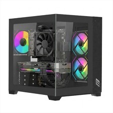 NOUA Vision Case Pc Gaming Micro Tower Ventola ARGB Frontale e Pannello in Vetro
