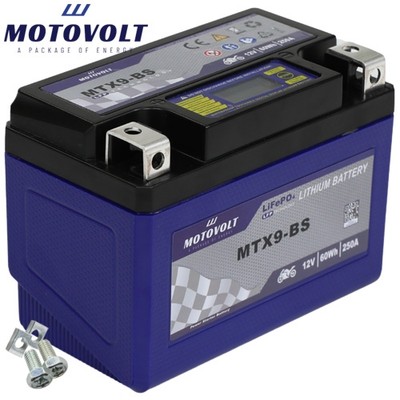 Batterie für SYM GTS 300 i Joymax LM30W-6 2009 motoVolt Lithium YTX9-BS