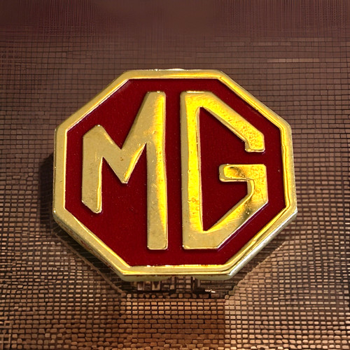 50's MG Lapel Pin MGA Roadster Convertible British Sports Car Dealers Pin