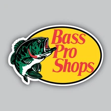 Bass Pro Shops Vinyl Sticker/Decal -Fishing -Hunting -Boating -Shooting -Outdoor