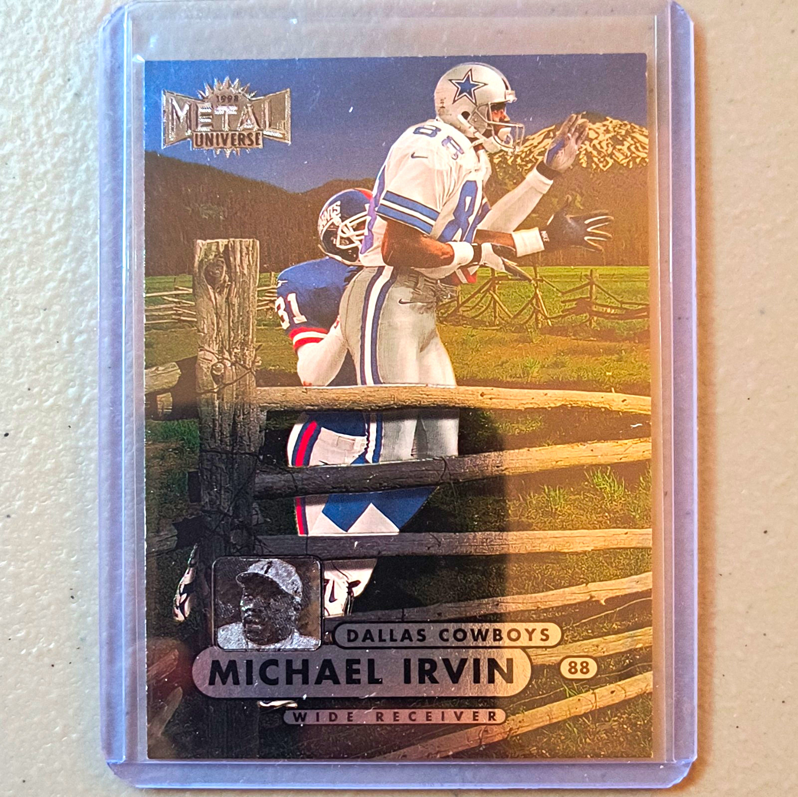 1998 Metal Universe SkyBox Michael Irvin #88 Dallas Cowboys Football Card