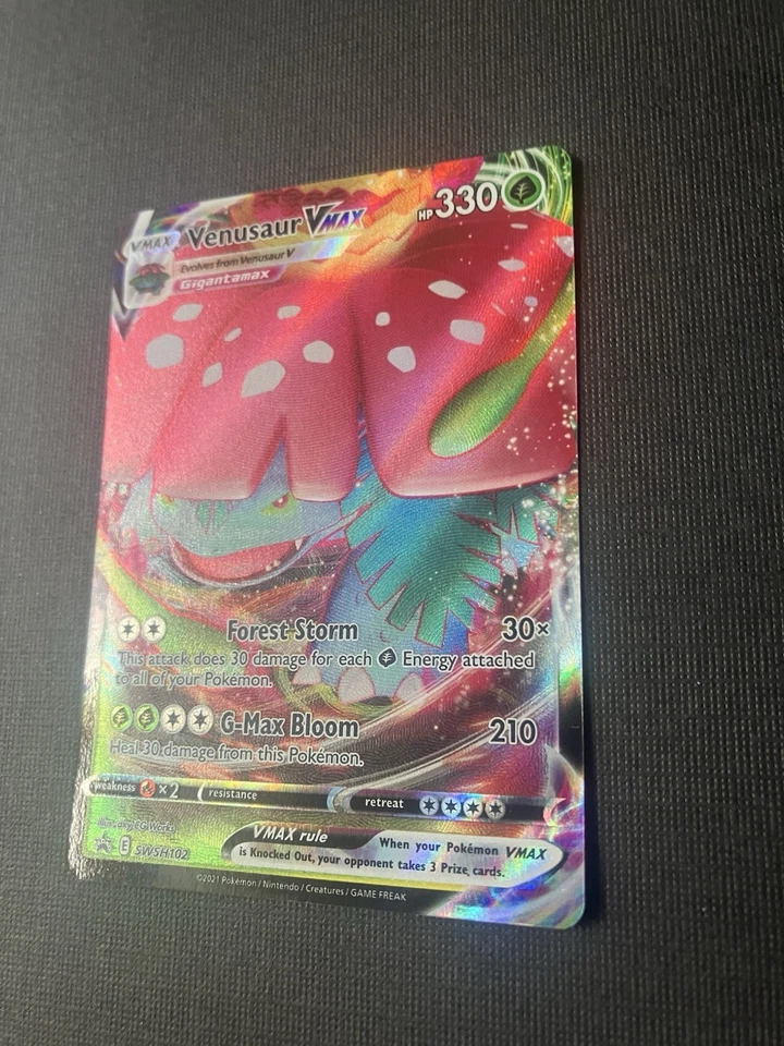 Venusaur VMAX SWSH102 SWSH: Sword & Shield Promo Cards Holo - Image 3 of 4