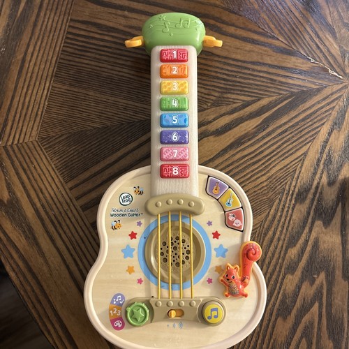 LeapFrog Strum and Count Wooden Guitar - Musical Toy for Toddlers