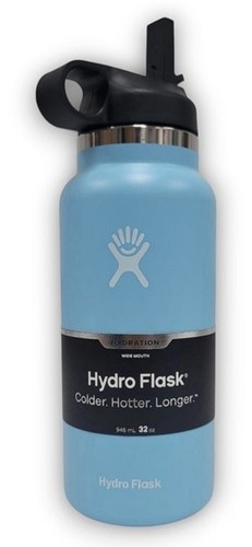 Hydro Flask 32oz Water Bottle with Straw Lid