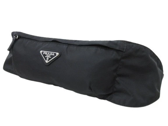 Prada Body Bag Triangle Logo Waist Bag - Black Nylon Unisex Triangle Logo - Image 3 of 4