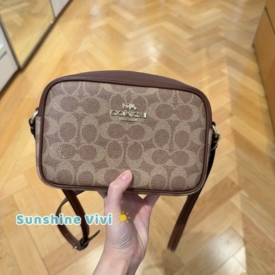 NWT Coach CY752 Mini Jamie Camera Bag In Signature Canvas Tan