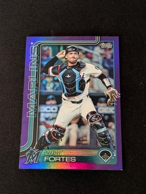 2025 Topps Nick Fortes #523 050/250 Purple 