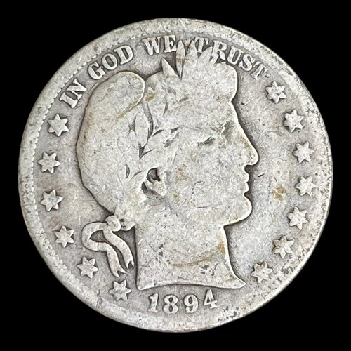1894-S Barber Silver Half Dollar