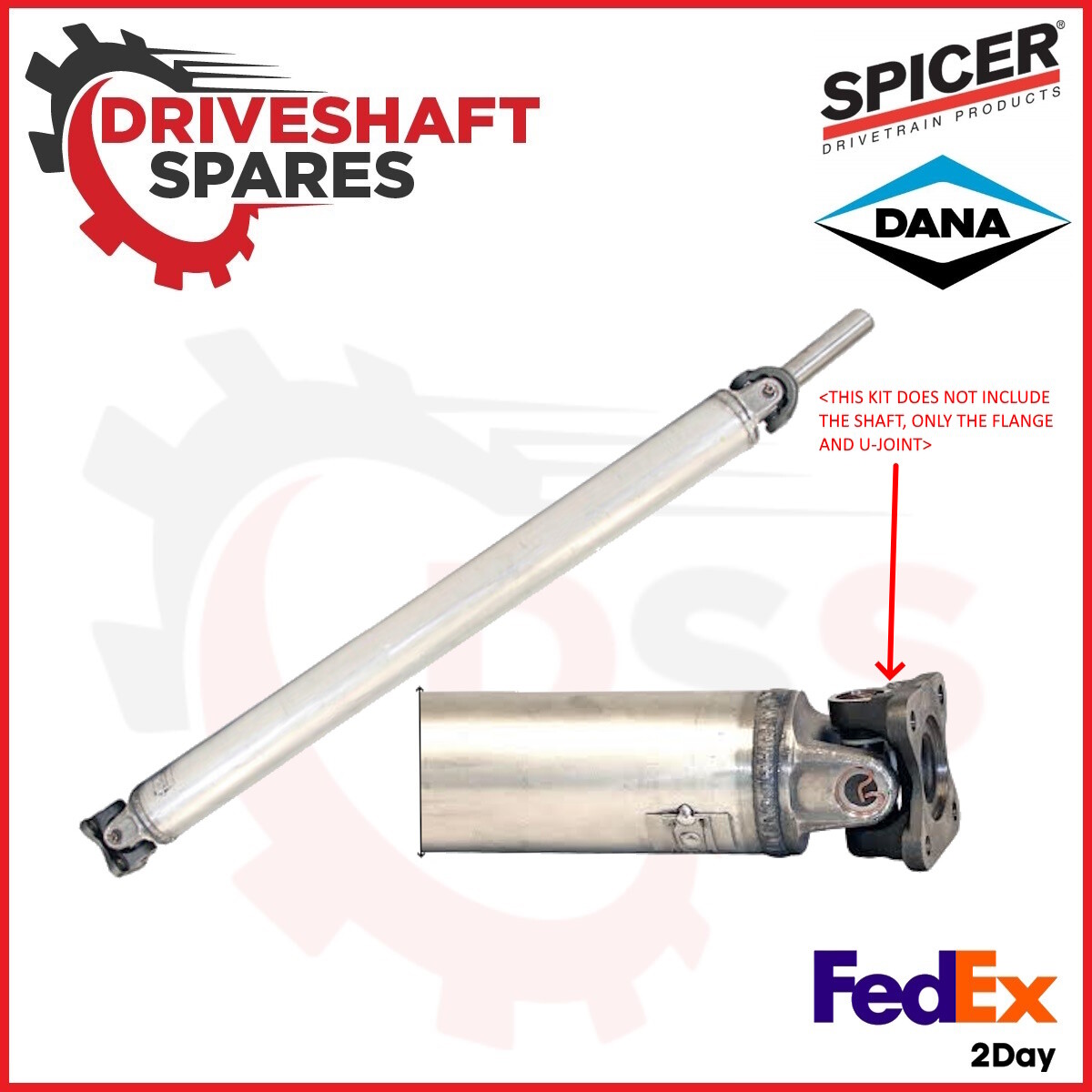SPICER Rear Driveshaft Flange & U-joint Kit for Nissan Frontier