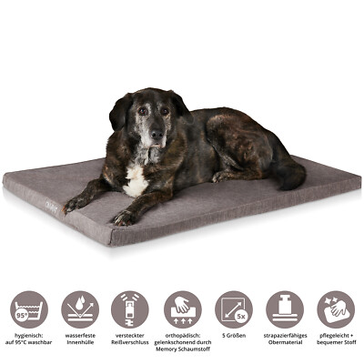 ONVAYA  Hundebett | Gr. M | 78 x 55 x 5 cm | 95 Grad | wasserdicht | Hundekissen
