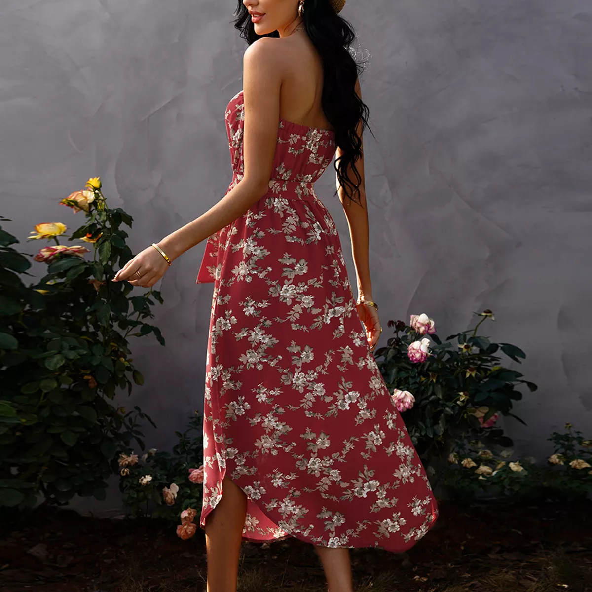 M and s red hotsell dress