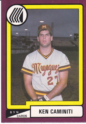 KEN CAMINITI INDIOS DE MAYAGüEZ 1988-89  PUERTO RICO #M-16 #80 OF 192 