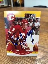 1990-91 PRO SET #41 DANA MURZYN SIGNED AUTOGRAPHED CARD B