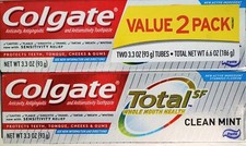 Colgate Total Mint Toothpaste 66 Ounce Whole Mouth Health Fights Bacteria Tartar 0.28 per gallon