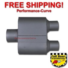 Single Chamber Performance Race Muffler Full Boar 3 In Dual 2.25 Out - Fb429