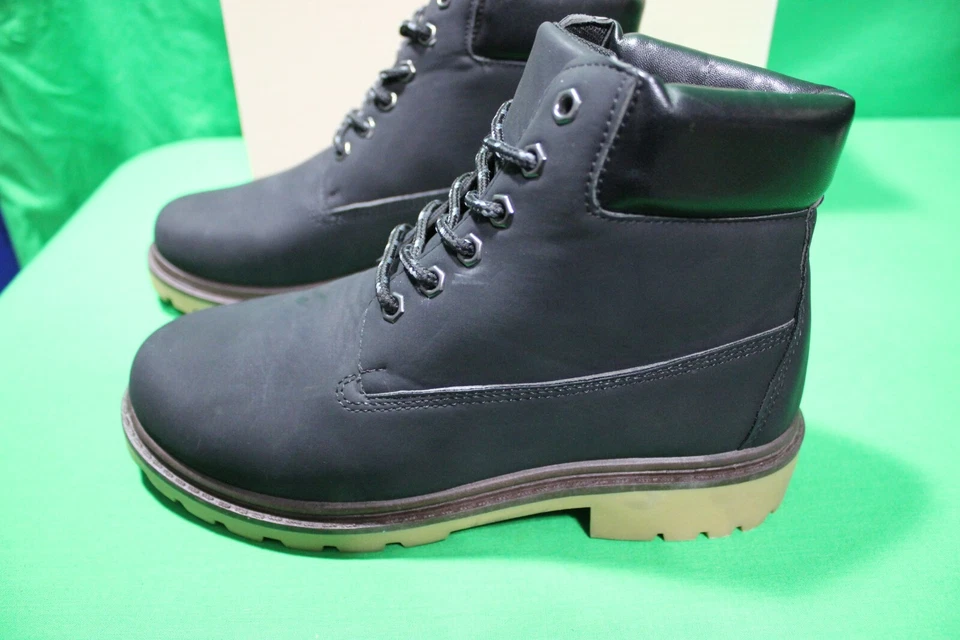 Botas de combate YOKI negras con cordones para mujer talla 10 zapatos al tobillo nuevas en caja Foto 3 de 4