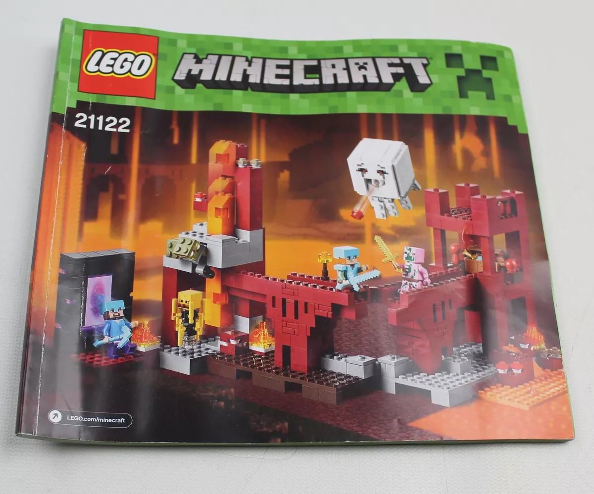 lego minecraft nether fortress 21122 set 100% COMPLETE with