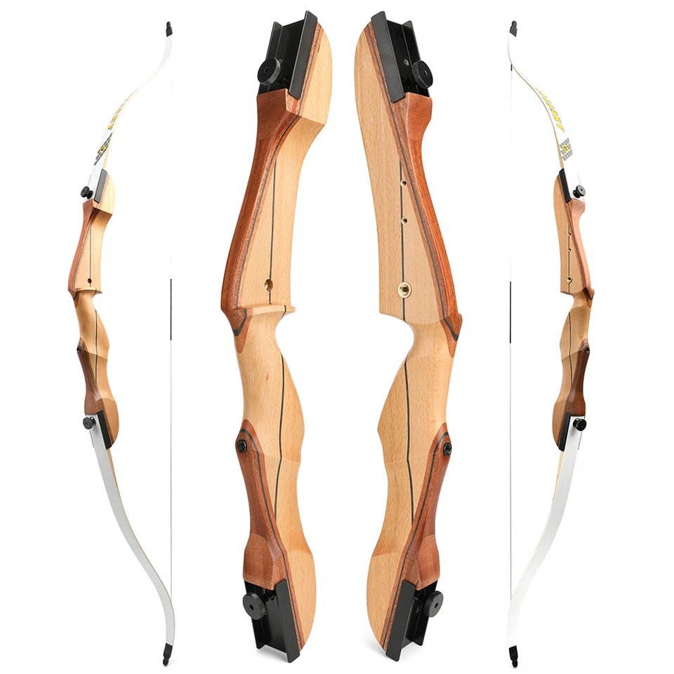 66''68''70'' Recurve Bow Set 14-40lbs Archery Takedown Bow Practice Hunt Shoot - Image 2 of 4