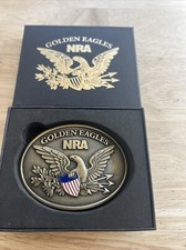National Rifle Association Golden Eagles Commemorative Belt Buckle. New