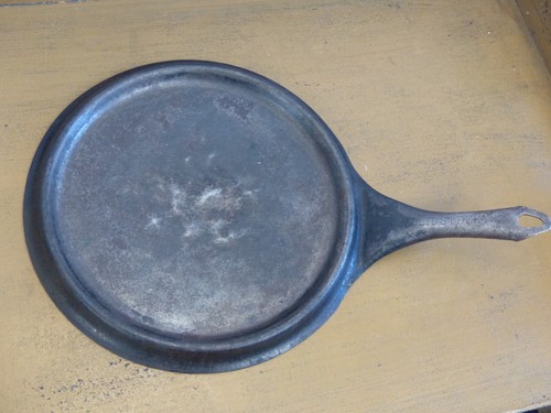 RARE! Vintage "Solid Steel" Cold Handle Cowboy Skillet Camping Frying Pan 10" - Picture 9 of 16