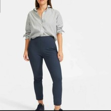 Everlane light blue side zip stretch work pants sz 2