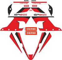 Kit Kompatibel Mit Derbi Gpr 125 Decals Aufkleber Derbi Gpr125 Vinyl