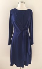 NEW J.Crew Drapey tie-waist dress Dark Ink Blue Size Small S H8993