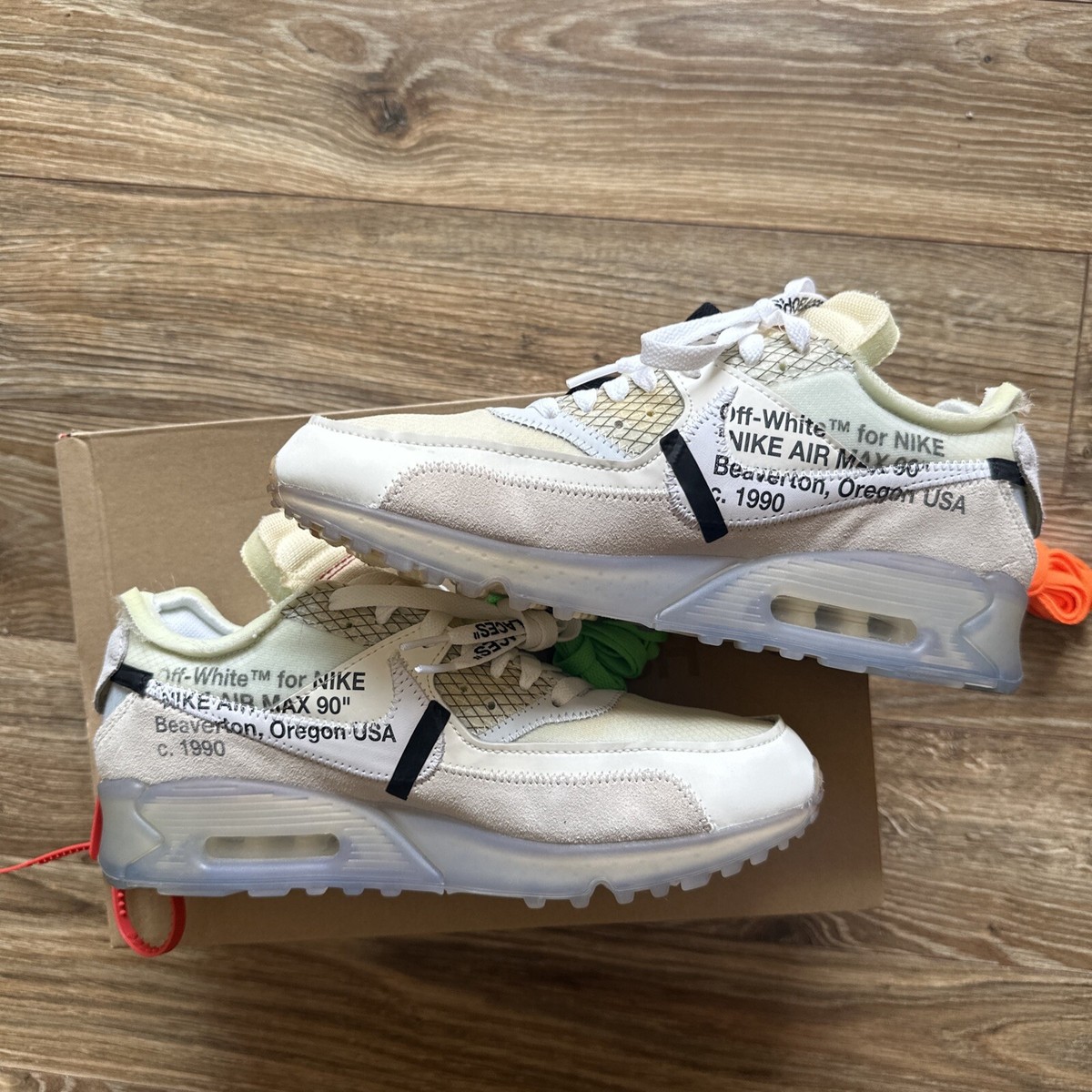Nike Air Max 90 x OFF-WHITE The Ten Sail White Shoes AA7293 Nike Air Max 90 x OFF-WHITE The Ten Sail White Shoes AA7293