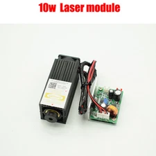450nm 10w 10000mw Blue Violet Dot Laser Module Engraving Cutting TTL Free Goggle