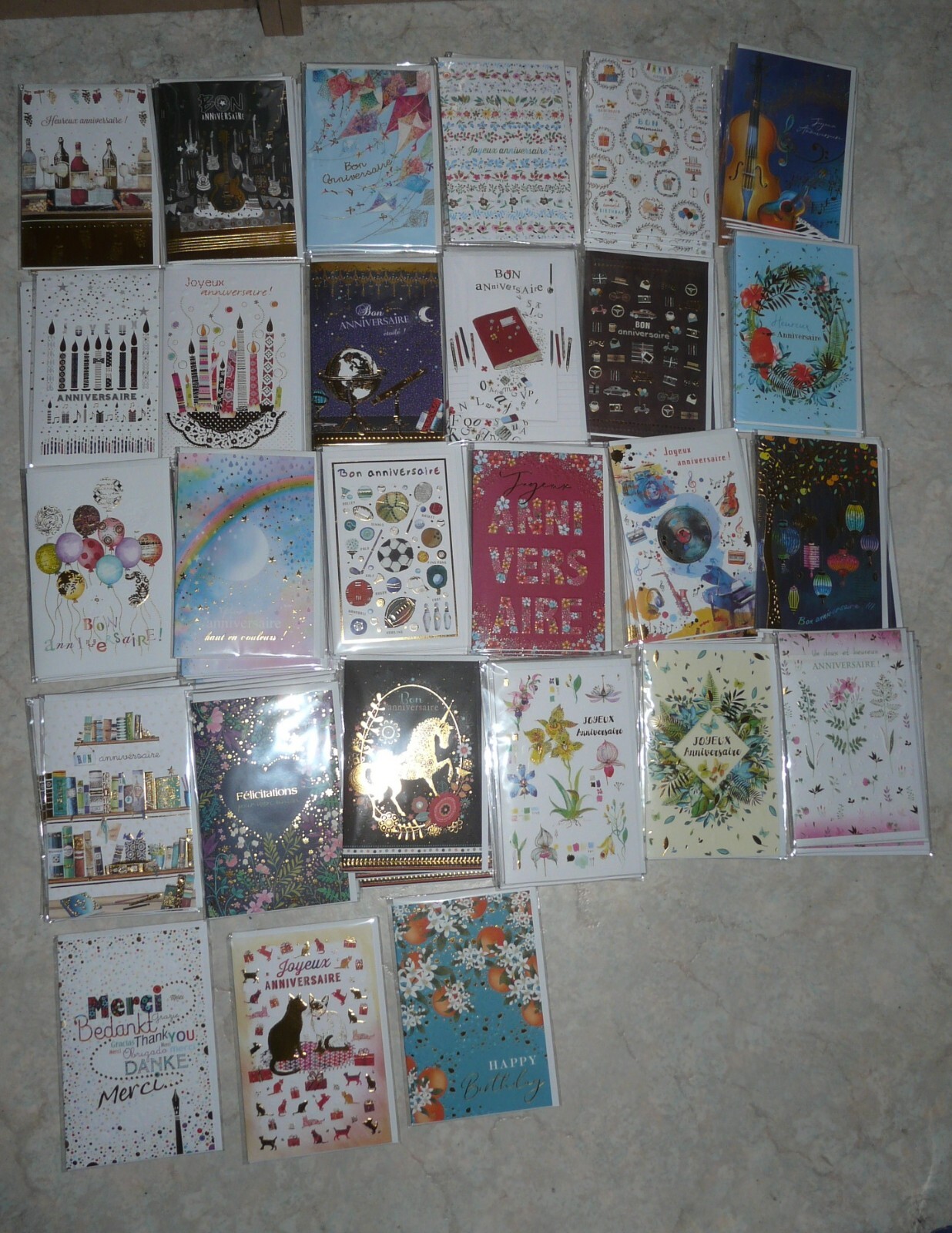 Cartes miniatures d'anniversaire lot de 100 Éditions Désastre pour sublimer vos cadeaux