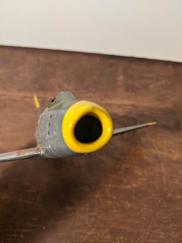 Modelo de avión vintage F-86 avión de combate sable jet plástico construido por la USAF década de 1960? - Imagen 5 de 12