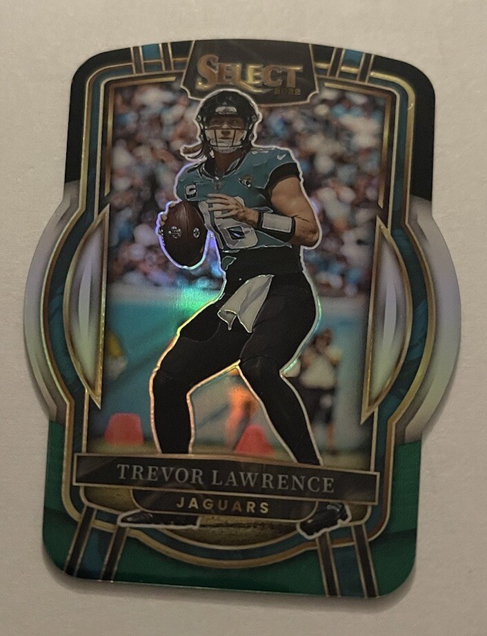 2022 SELECT JAGUARS TREVOR LAWRENCE BLACK/GREEN CLUB LEVEL DIECUT
