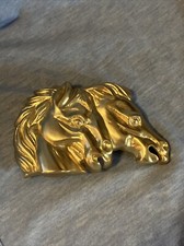 Vintage Fabulous Double Horse Head Buckle Country