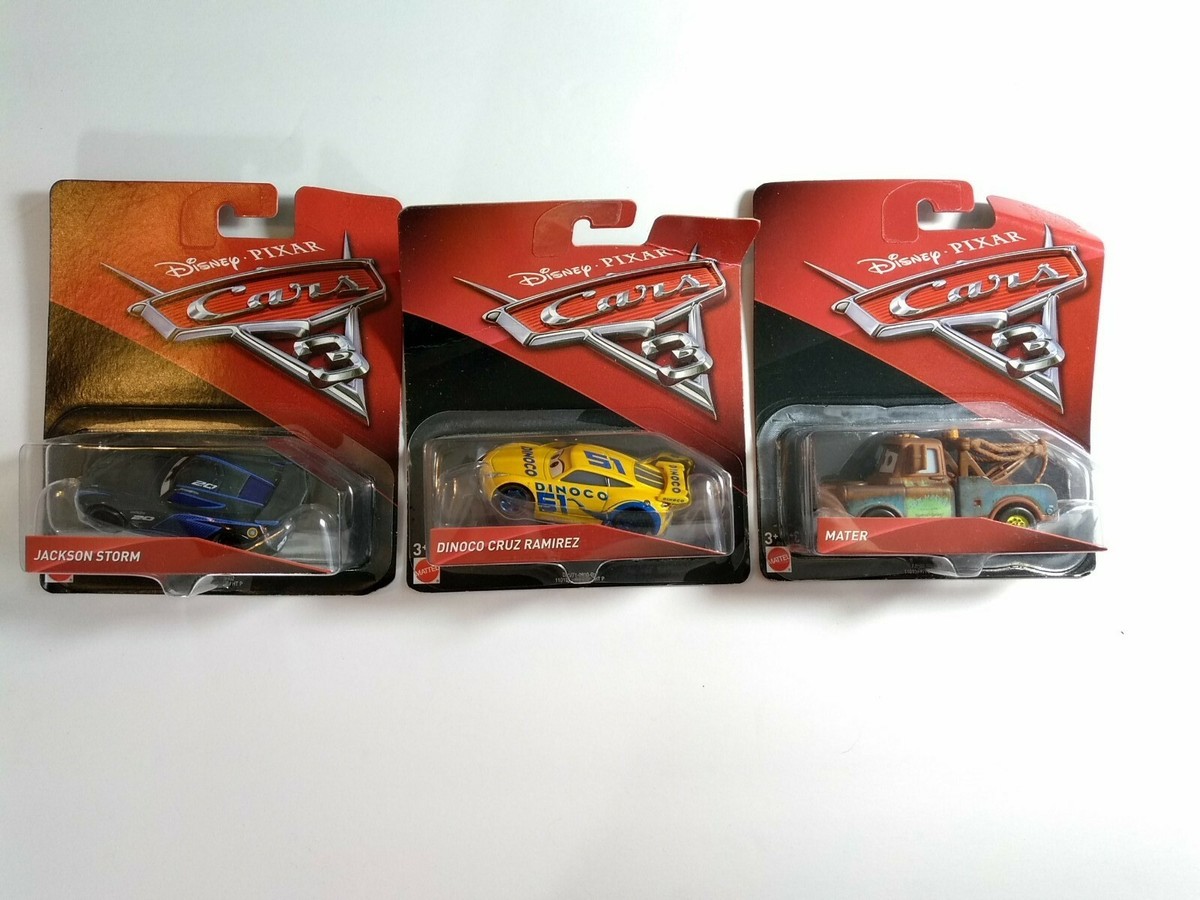 Disney Pixar Cars Diecast Lot Jackson Storm Mater Dinoco Cruz