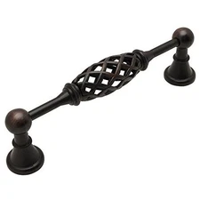 Cosmas Cabinet Hardware Oil Rubbed Bronze Birdcage Pulls #1749-5ORB