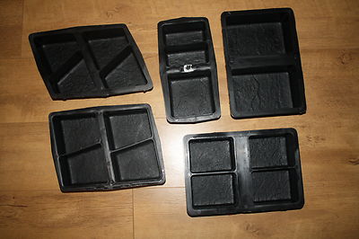 BETONPFLASTERFORM-PLATTE-ZIEGEL-FAHNE-antikes Set Gießformen