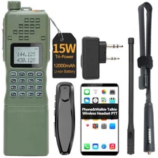 1X BAOFENG AR-152 VHF/UHF WALKIE TALKIE DUAL BAND TRANSCEIVER HAM RADIO&HEADSET 