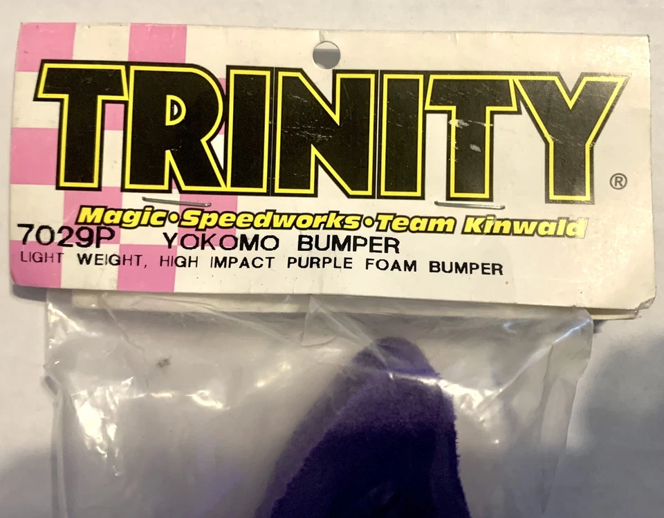 Trinity 7029P Yokomo YR4 YR4 GP Purple Front Bumper Foam YR-4 RC Touring Car NIB - Image 2 of 3