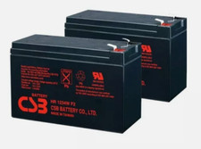  2 CSB HR1234W High Rate 12V 34W SLA Battery w/F2 Terminals