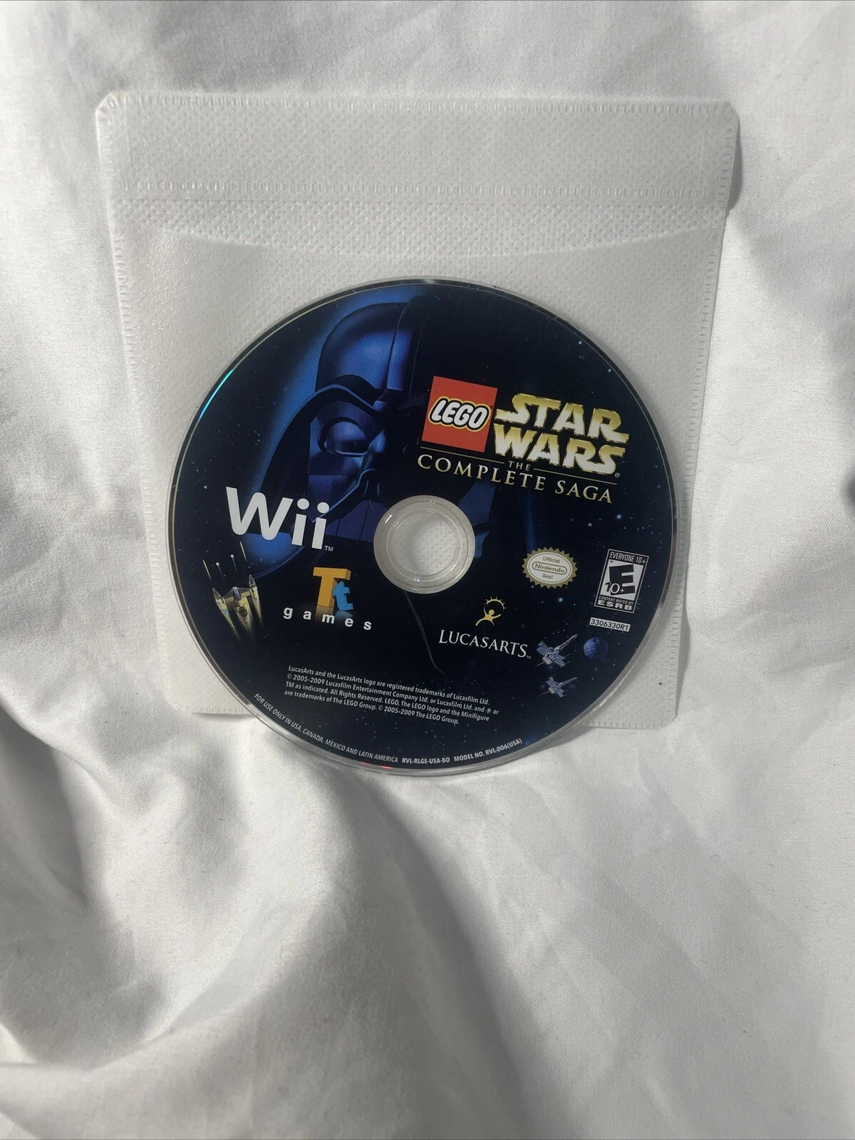 LEGO Star Wars - The Complete Saga (Nintendo Wii, 2007) Disc Only