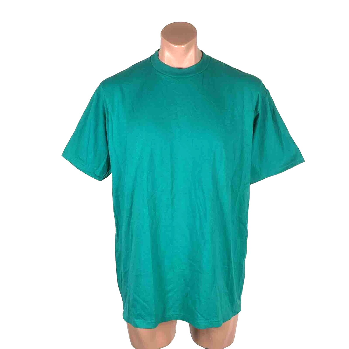 Vintage 90s Jerzees Jade Green T-Shirt Tee BLANK Size XL 50/50 USA