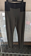 Women's Leggings Jeggings George Size 14 Dark Khaki High Waist 30" Elasticated