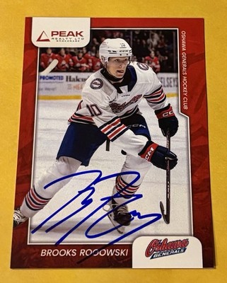 Brooks Rogowski SIGNED 2024-25 Oshawa Generals Team Card OHL RC Auto 2026 Draft