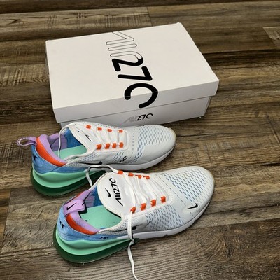 Nike Air Max 270 White Black Blue Green Orange Men's New In Box