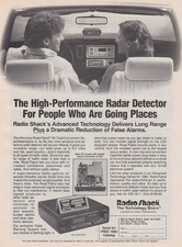 1985 Radio Shack: High Performance Radar Detector Vintage Print Ad