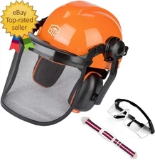 Chainsaw Helmet with Safety Face Shield and Ear Muffs Helmet for C Hainsaw Us