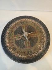 1920s Antique Wood Horse Racing Roulette Wheel